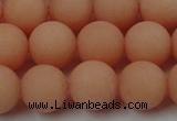 CCN2506 15.5 inches 14mm round matte candy jade beads wholesale