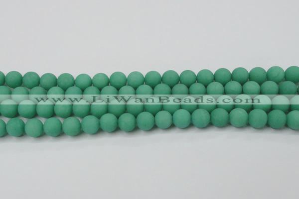 CCN2510 15.5 inches 14mm round matte candy jade beads wholesale