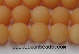 CCN2519 15.5 inches 12mm round matte candy jade beads wholesale