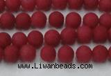 CCN2529 15.5 inches 4mm round matte candy jade beads wholesale