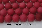 CCN2531 15.5 inches 8mm round matte candy jade beads wholesale