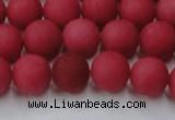 CCN2533 15.5 inches 12mm round matte candy jade beads wholesale