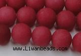 CCN2534 15.5 inches 14mm round matte candy jade beads wholesale