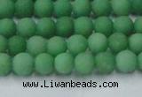 CCN2536 15.5 inches 4mm round matte candy jade beads wholesale