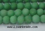 CCN2537 15.5 inches 6mm round matte candy jade beads wholesale