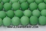 CCN2538 15.5 inches 8mm round matte candy jade beads wholesale