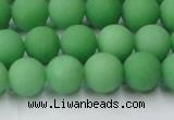 CCN2539 15.5 inches 10mm round matte candy jade beads wholesale