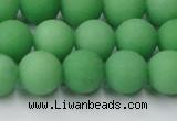 CCN2540 15.5 inches 12mm round matte candy jade beads wholesale