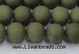 CCN2547 15.5 inches 12mm round matte candy jade beads wholesale