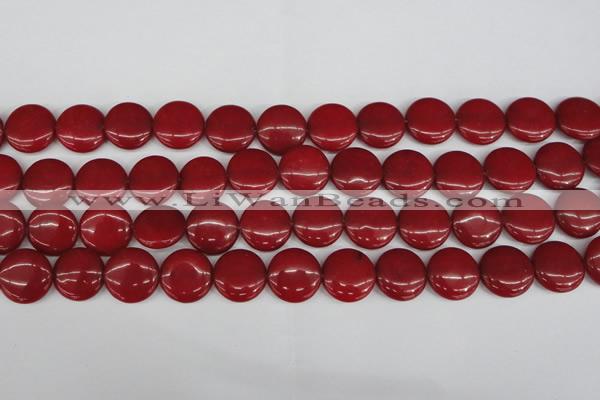 CCN2602 15.5 inches 18mm flat round candy jade beads wholesale