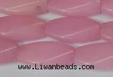 CCN2615 15.5 inches 15*30mm twisted rectangle candy jade beads