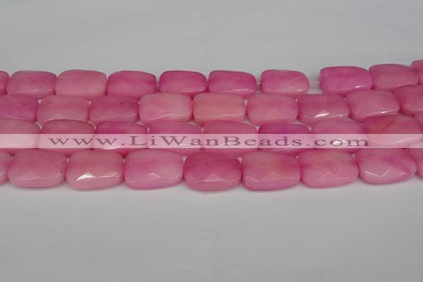 CCN2630 15.5 inches 18*25mm faceted trapezoid candy jade beads