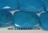 CCN2637 15.5 inches 18*25mm faceted trapezoid candy jade beads