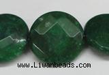 CCN264 15.5 inches 25mm faceted coin candy jade beads wholesale