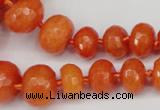 CCN2646 15.5 inches 5*8mm - 12*16mm faceted rondelle candy jade beads