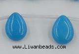 CCN2682 Top-drilled 13*18mm flat teardrop candy jade beads