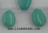 CCN2683 Top-drilled 13*18mm flat teardrop candy jade beads