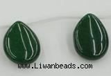 CCN2709 Top-drilled 18*25mm flat teardrop candy jade beads