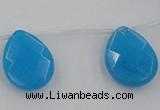 CCN2723 Top-drilled 18*25mm briolette candy jade beads wholesale