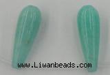 CCN2737 Top-drilled 10*30mm teardrop candy jade beads wholesale