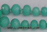 CCN2757 15.5 inches 5*8mm - 12*16mm faceted rondelle candy jade beads