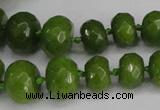 CCN2758 15.5 inches 5*8mm - 12*16mm faceted rondelle candy jade beads