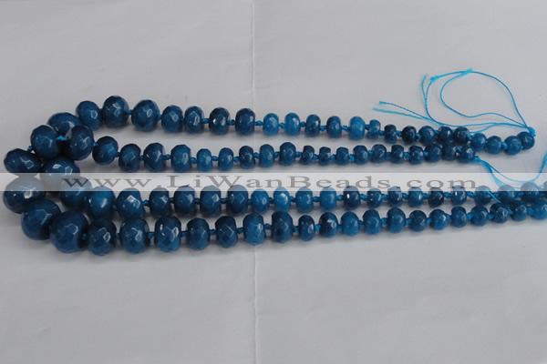 CCN2761 15.5 inches 5*8mm - 12*16mm faceted rondelle candy jade beads