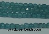 CCN2802 15.5 inches 2mm tiny faceted round candy jade beads