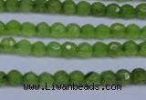 CCN2817 15.5 inches 3mm tiny faceted round candy jade beads