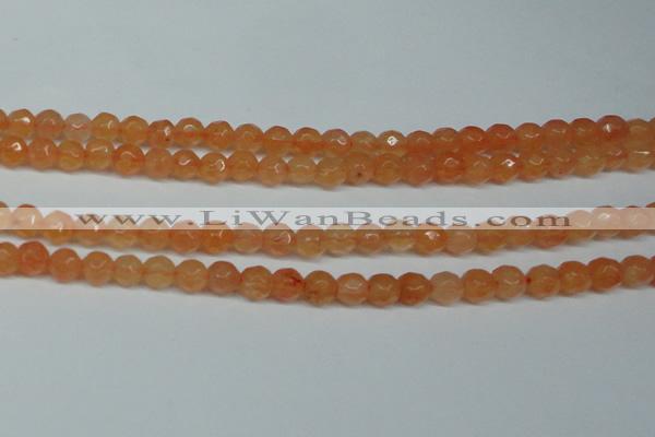 CCN2832 15.5 inches 5mm faceted round candy jade beads