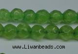 CCN2834 15.5 inches 5mm faceted round candy jade beads