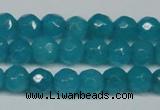 CCN2836 15.5 inches 5mm faceted round candy jade beads