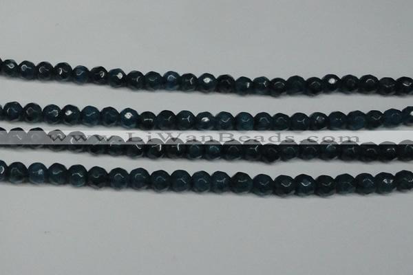 CCN2837 15.5 inches 5mm faceted round candy jade beads