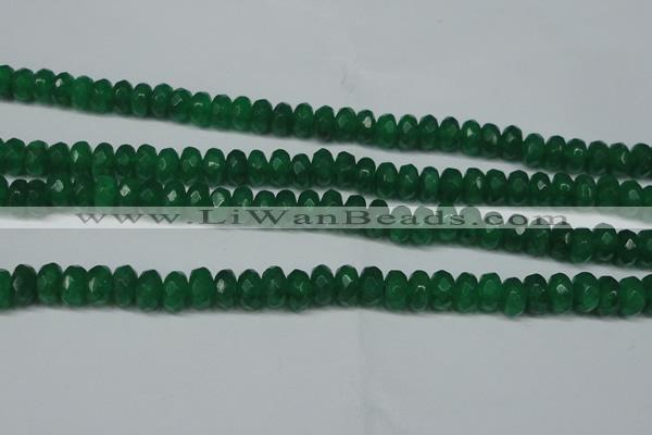 CCN2864 15.5 inches 4*6mm faceted rondelle candy jade beads