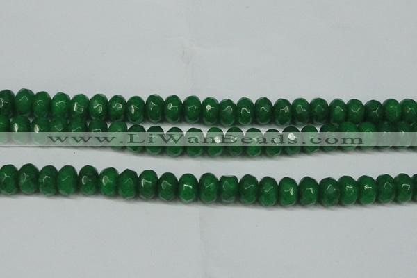 CCN2875 15.5 inches 5*8mm faceted rondelle candy jade beads