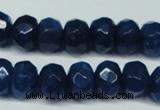 CCN2877 15.5 inches 5*8mm faceted rondelle candy jade beads