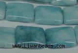 CCN2941 15.5 inches 15*20mm rectangle candy jade beads wholesale