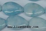 CCN2947 15.5 inches 18*25mm flat teardrop candy jade beads