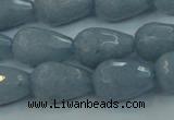 CCN3007 15.5 inches 10*15mm faceted teardrop candy jade beads