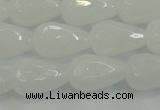 CCN3016 15.5 inches 10*15mm faceted teardrop candy jade beads