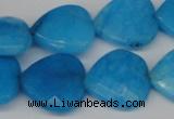 CCN361 15.5 inches 20*20mm faceted heart candy jade beads wholesale