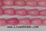 CCN3751 15.5 inches 8*12mm teardrop candy jade beads wholesale