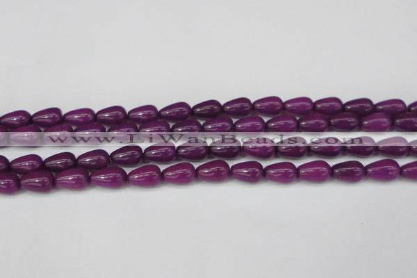 CCN3755 15.5 inches 8*12mm teardrop candy jade beads wholesale