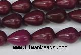 CCN3768 15.5 inches 10*14mm teardrop candy jade beads wholesale