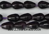 CCN3780 15.5 inches 8*12mm faceted teardrop candy jade beads