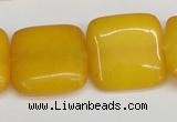 CCN3800 15.5 inches 20*20mm square candy jade beads wholesale