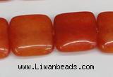 CCN3801 15.5 inches 20*20mm square candy jade beads wholesale