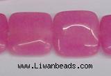 CCN3802 15.5 inches 20*20mm square candy jade beads wholesale