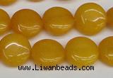 CCN3815 15.5 inches 14mm flat round candy jade beads wholesale