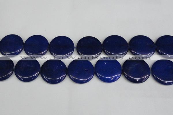 CCN3859 15.5 inches 35mm flat round candy jade beads wholesale